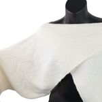 House of Harlow  1960 Cross Front Wrap Shrug Cable Knit Sweater Women’s OS Ivory Photo 5