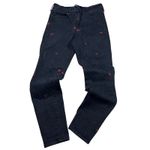 Gap  High Rise Universal Leggings Womens 8/29 Black Embroidered Floral Slim Fit Photo 7