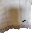 Hollister white long sleeve ribbed cropped shirt size small Photo 1