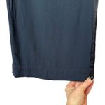 Free People ‎ Pants Womens 0 Black Rayon Satin Stripe Wide Leg High Rise Photo 5