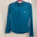 Adidas Women’s Running Hoodie Color Teal. Size Small. Photo 1