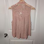 Free People  Western Romance Sleeveless Blouse Women's Small Pink Photo 1