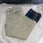 Driftwood Colette Stretch Denim Cuffed Cropped Straight Leg Jeans, Size 26 Photo 0