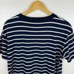Madewell Womens Navy and White Striped T-Shirt Dress Sz S | Everyday Nautical Photo 5