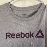 Reebok Gray T-Shirt with Purple Logo / B8 Photo 1