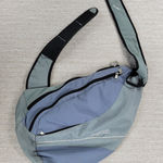 Jansport  XL Sling Messenger Bag Gray Blue Teardrop Crossbody Travel Backpack Photo 0