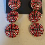 Noir Basketball Earrings Orange Photo 1