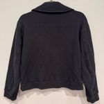 Tibi  Terry Flap Sweatshirt Black XS Photo 5