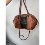 Foley + Corinna Handbag Hygge Tower Satchel Cognac Brown Black Crossbody Photo 1