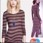 Free People  Beach Go Lightly Linen blend striped maxi beach Dress size medium Photo 1