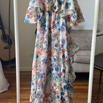 Tanya Taylor NWT  lorena dress maxi size 4 floral white blue pink orange C9 Photo 8