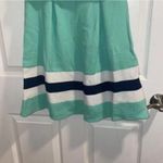 YA Los Angeles  Blue Color Block Cheer Style Sleeveless Fit and Flare Dress Photo 4