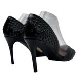 French Connection Size 8.5 Shoes Womens Black Studded Pointed-Toe High Heels Photo 10