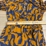La Ligne Imogen Dress Silk Faux Wrap Floral Keyhole Maxi Dress Size L *FLAW Orange Size L Photo 5