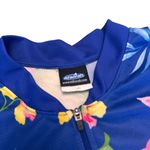 Mt. Borah Tropical Cycling Jersey Floral Print Blue Yellow Pink Size XL in GUC Photo 4