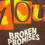 Broken Promises  Brown Hoodie with Green Skull Graphic Pullover size Large Photo 6