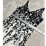 Ralph Lauren Lauren  A-Line Midi Dress Women's 8 White Black V-Neck Sleeveless Photo 10
