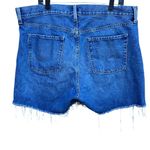 Old Navy  Women's Distressed Blue Jean Shorts High Rise Slouchy Straight size 16 Photo 1