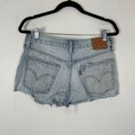 Levi's  501 Distressed Denim Shorts Women's‎ Size 28 Light Wash Ripped Photo 5