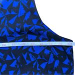 ALC Frank A.L.C. Blue 100% Silk Abstract Print Halter Dress Photo 5