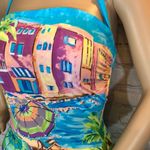 Anne cole  Beach Print 1 Piece Strapless Swimsuit S Photo 5