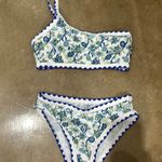 One Shoulder Bikini Set Blue Photo 0