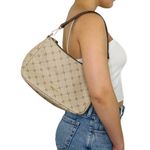 Nine West Y2K Monogram Cream Shoulder Bag Baguette Bag Photo 7