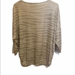 Chico's Chico’ women’s blouse size one silver/ white Photo 6