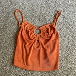 Hazel Boutique Orange Crop Top  Photo 0