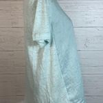 J.Jill love linen top Womens XS Pale Aqua Round Neck Photo 4