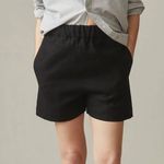American Giant Women's Linen Short Size XS Made in USA Black Photo 1
