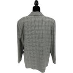 Houndstooth 80’s Vintage Haberdashery Lined Black White Blue Blazer Long Sleeve Photo 8