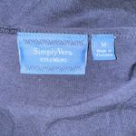 Vera Wang Simply Vera Elegant Navy and Black Ruffle Tank Top Photo 2