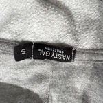 Nasty Gal Varsity League Pocket Detail Hoodie Grey Women’s Small Photo 2