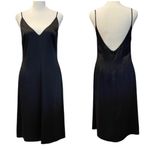 VALENTINO ROMA black silk* slip dress, made in Italy, size EU42/US6 Photo 2