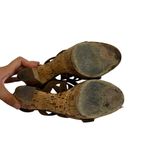 Chloé CHLOE suede leather brown Strappy platform heels shoes size 39.5 / 9.5 Photo 7