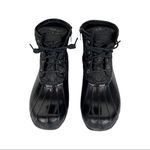 Sperry Womens Saltwater Nylon Quilt Rain Boots Duck Boots Black Sz 8 Photo 2