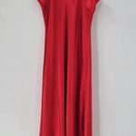 Victoria's Secret VTG Victoria Secret Lingerie Womens M Red Lace Slip Dress Nightgown Gold Label Photo 2