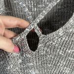 Torrid  Plus Size 1X Sweater Grey Marled Strappy Front Pull Over Long Sleeve Knit Photo 4