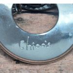 Chico's Hammered Link Textured Circle Pendant Necklace 20" Statement Piece Photo 8