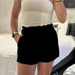 PaperMoon Black Linen Shorts Photo 1