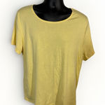 Karen Scott  Top Size 2XL Short‎ Sleeve Southern Solo Style Fly Yellow Photo 0