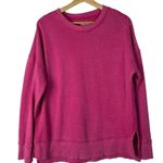 Time And Tru  Hot Pink Relaxed Fit Crewneck Sweatshirt M Photo 0