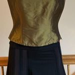 Oleana The Norwegian Story Green/Gold NWT Shell 100% Silk Made In Norway Sz S. Green Photo 1