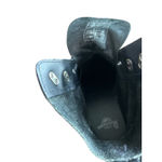 Dr. Martens  Black Leather Lace Up Chunky Heel Boots Womens US Size 8 UK 6 Photo 14