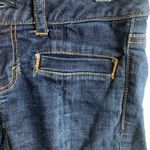 American Eagle Dark Wash Hipster Hand Cut Denim Shorts Photo 6