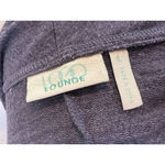 LOGO Lounge Lori Goldstein Open front Sweater size Large Lagenlook Pockets Purple Photo 1