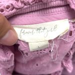 Anthropologie Forever That Girl Lilac Eyelet Sweater β Large Photo 7