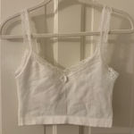 Urban Outfitters  Out From Under Cropped Lace Tank Top Photo 0