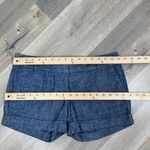 The Limited  Chambray Easy Short Cuffed Hem Low Rise Chino Shorts Blue 2‎ Photo 8
